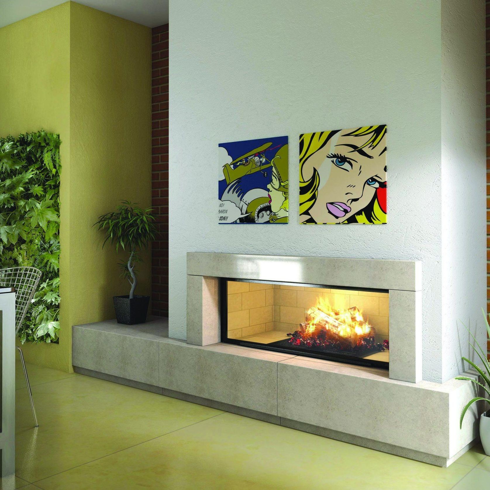 Axis H1600 Single Sided Fireplace gallery detail image