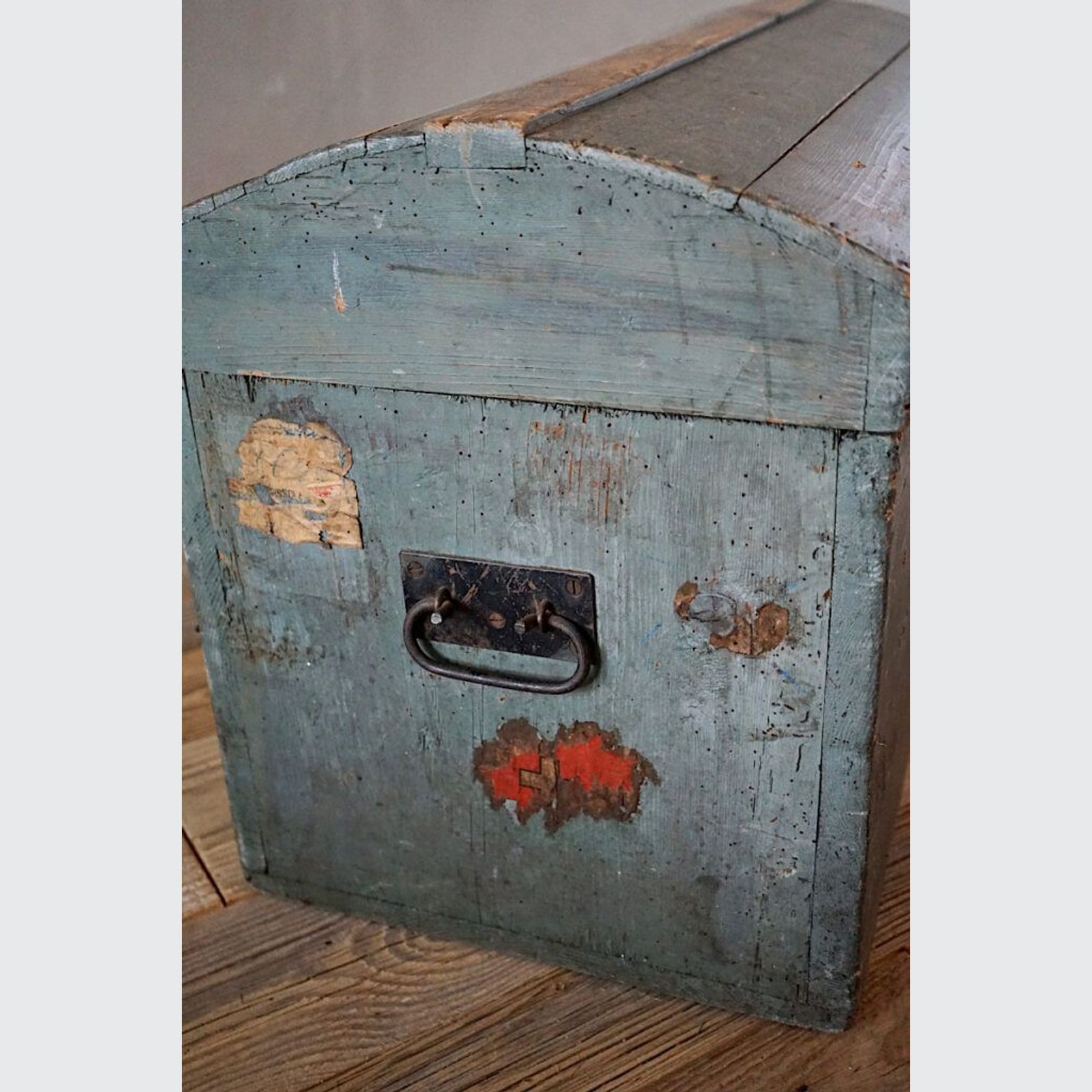 Antique French Painted Chest gallery detail image