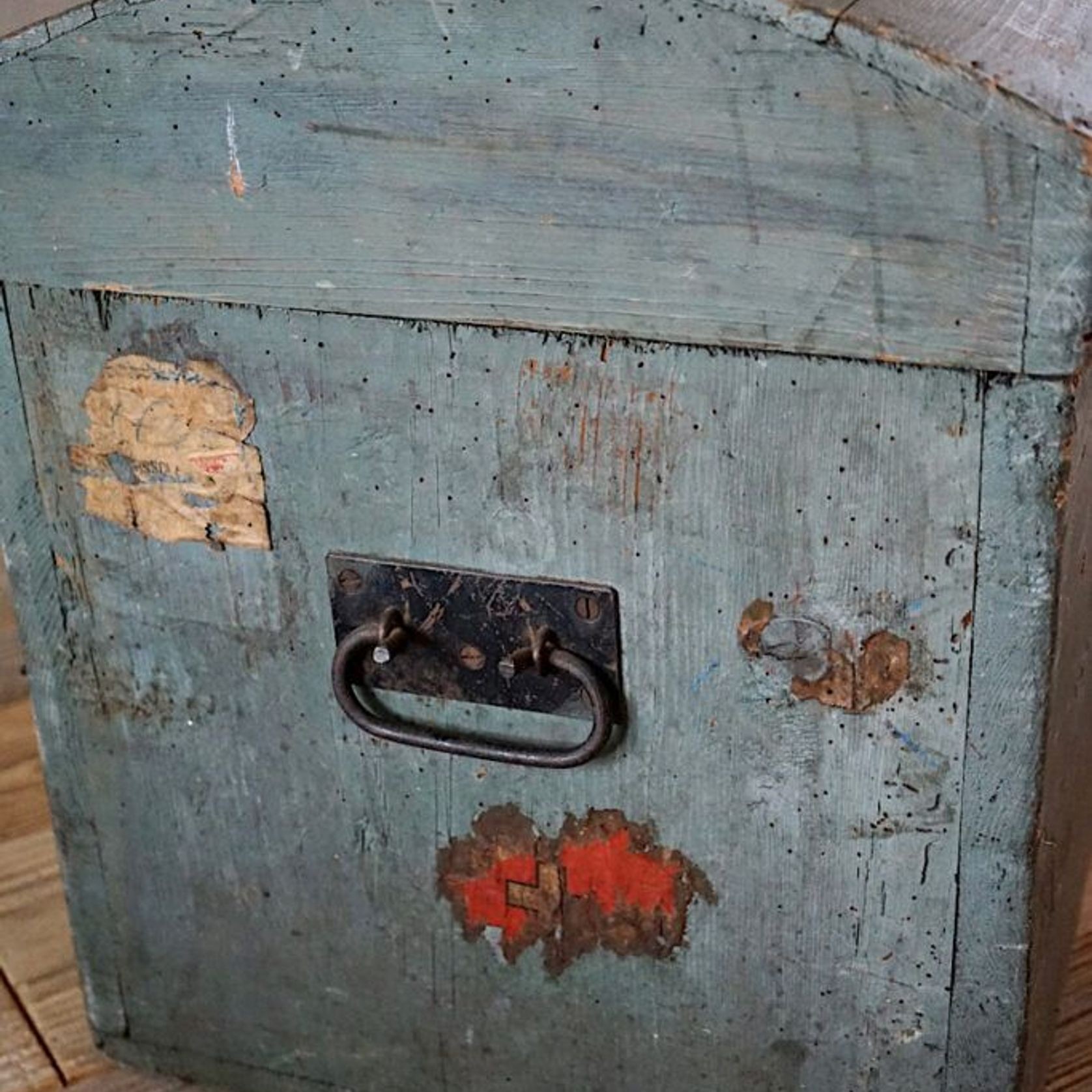 Antique French Painted Chest gallery detail image