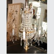 An Antique Crystal and Gilt Bronze Girandole gallery detail image