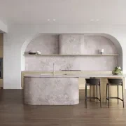 Baltic Cross Cut Marble Benchtop gallery detail image