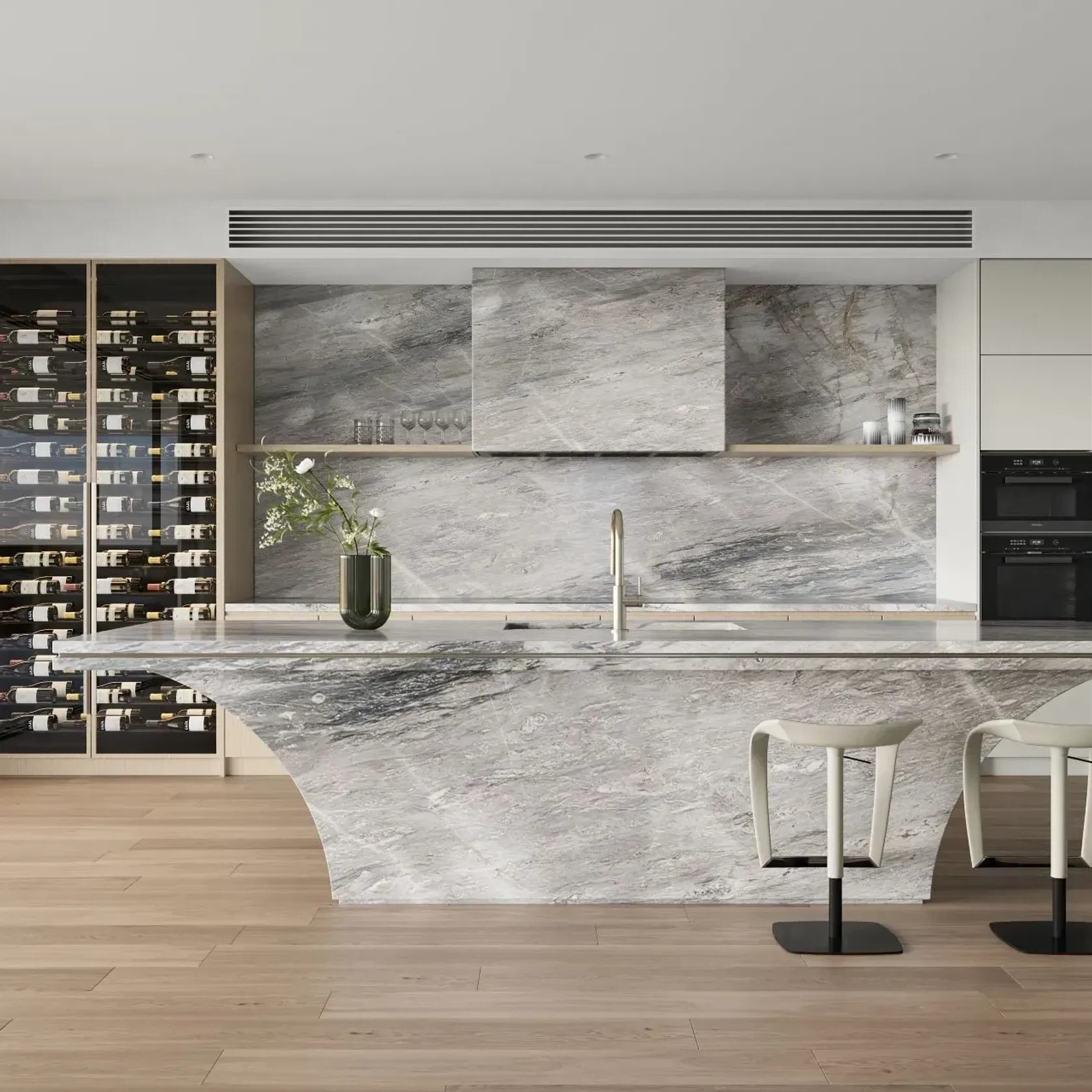 Baltic Vein Cut Marble Benchtop gallery detail image