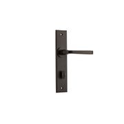 Iver Annecy Door Lever on Chamfered Backplate Privacy Bronzed Brass 10788P85 - Customise to your needs gallery detail image