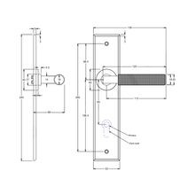 Iver Brunswick Door Lever on Chamfered Backplate gallery detail image