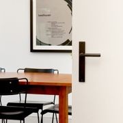 Iver Brunswick Door Lever on Chamfered Backplate gallery detail image