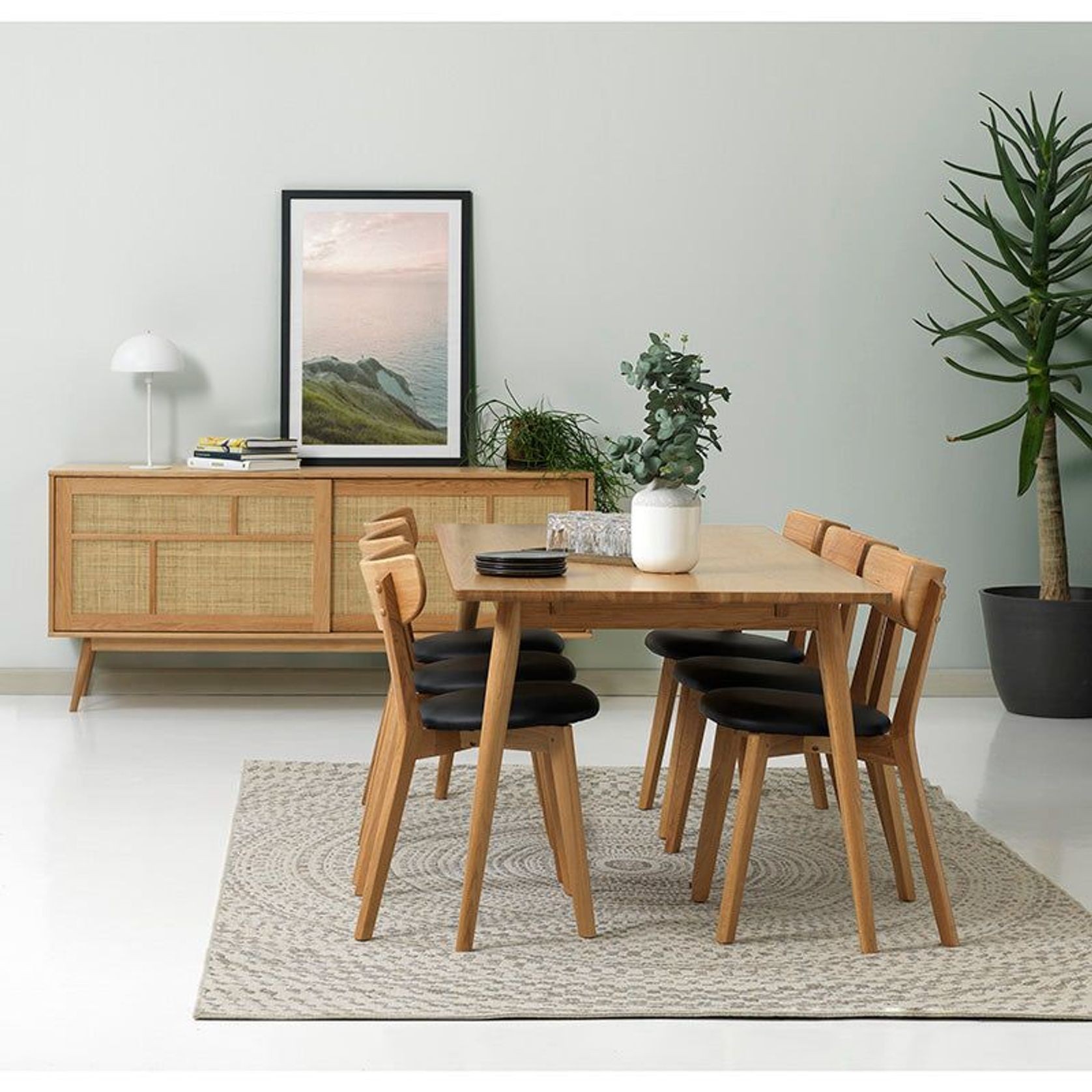 BARRALI Sideboard Buffet 180cm - Natural & Rattan gallery detail image