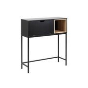 BATLEY Study Desk Console 91.5cm - Black & Natural gallery detail image