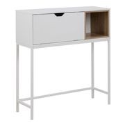BATLEY Study Desk Console 91.5cm - White & Natural gallery detail image