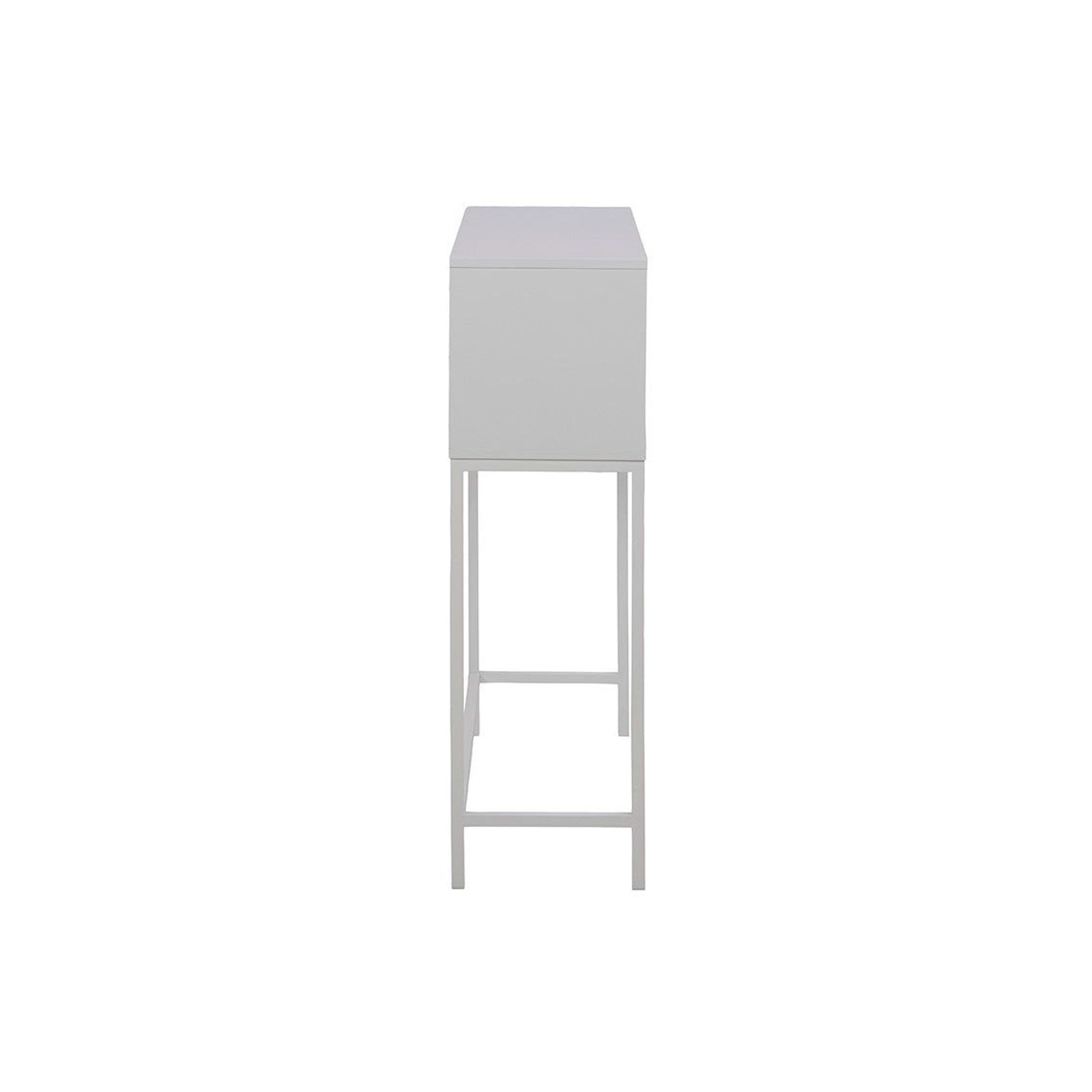 BATLEY Study Desk Console 91.5cm - White & Natural gallery detail image