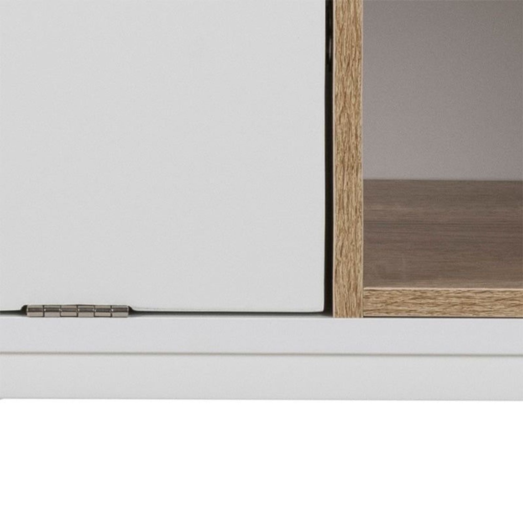 BATLEY Study Desk Console 91.5cm - White & Natural gallery detail image