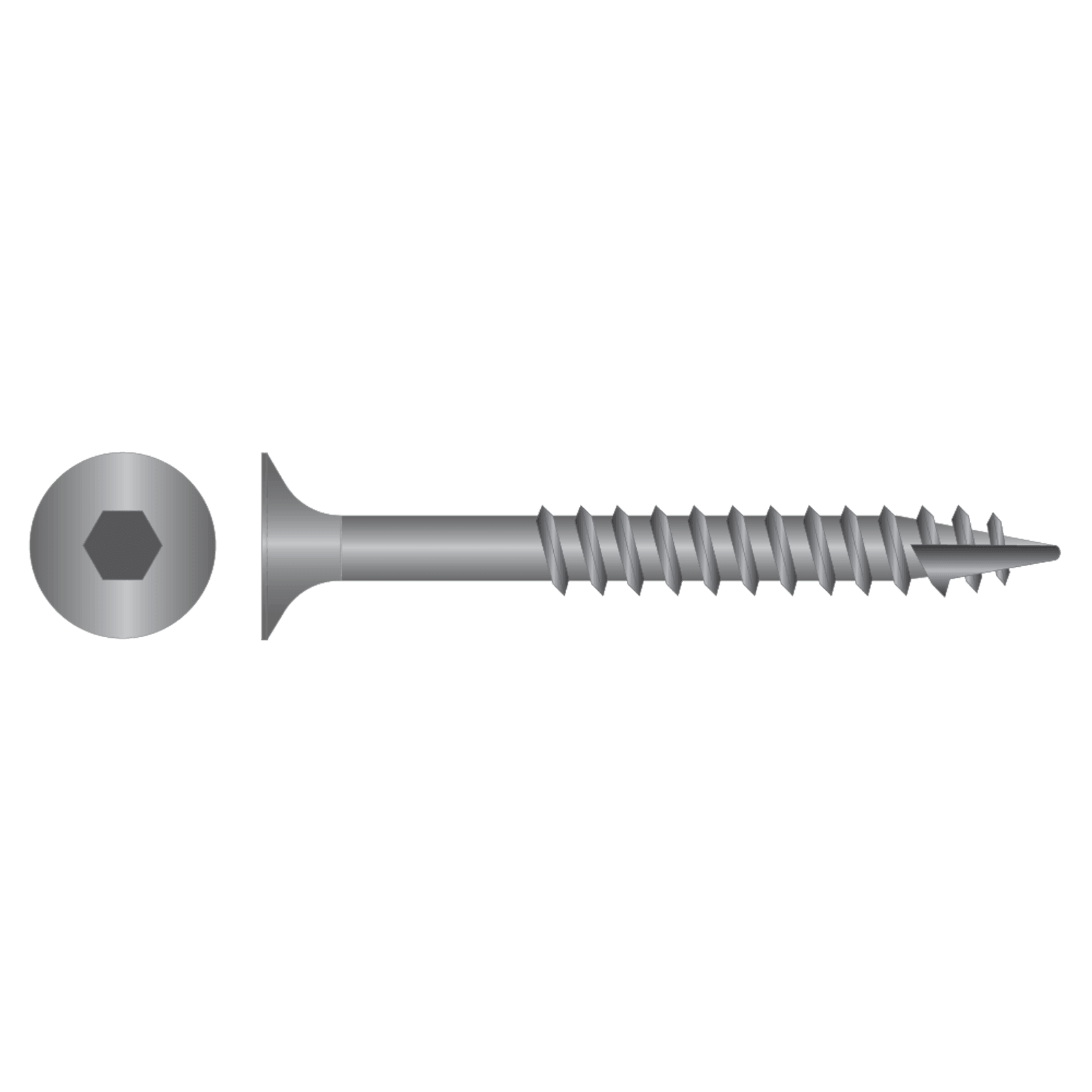 Batten Screws Buggle Head - Hex Drive - Tyle 17 - Galv C3 gallery detail image