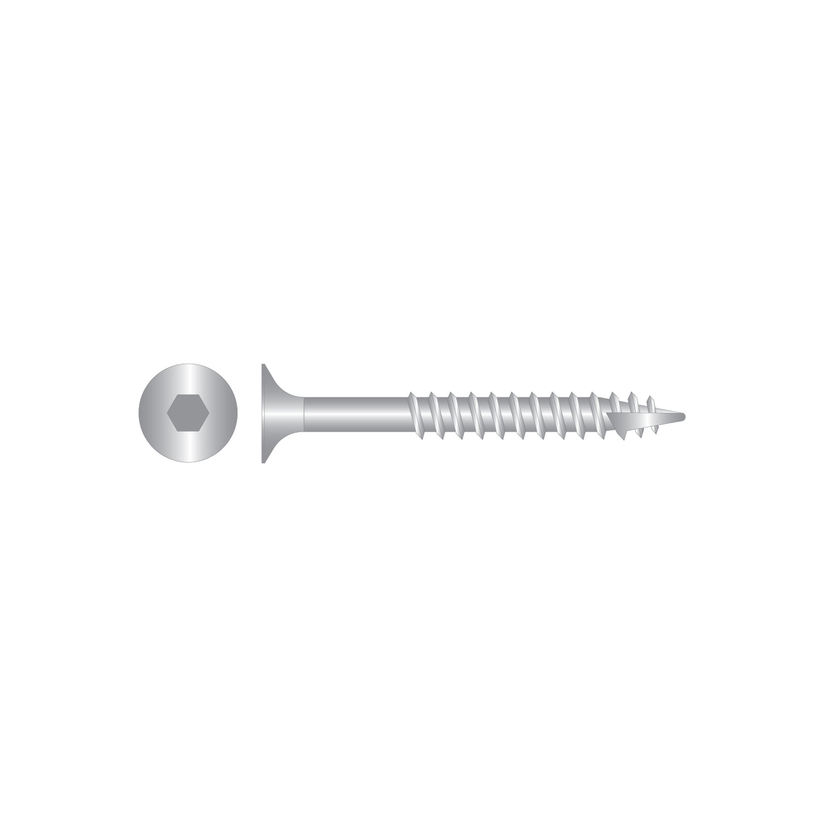 Batten Screws Buggle Head - Hex Drive - Tyle 17 - SS304 gallery detail image