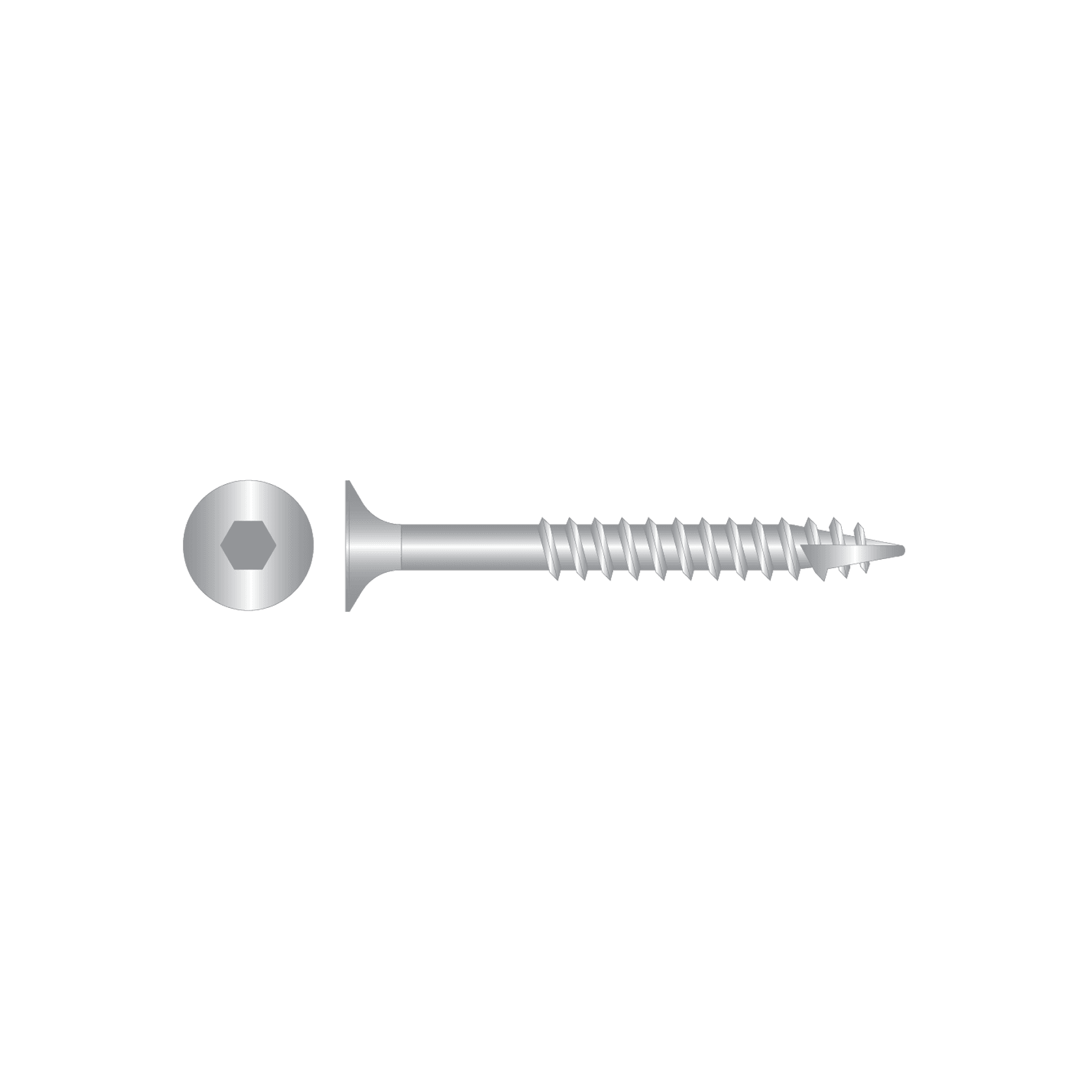 Batten Screws Buggle Head - Hex Drive - Tyle 17 - SS304 gallery detail image