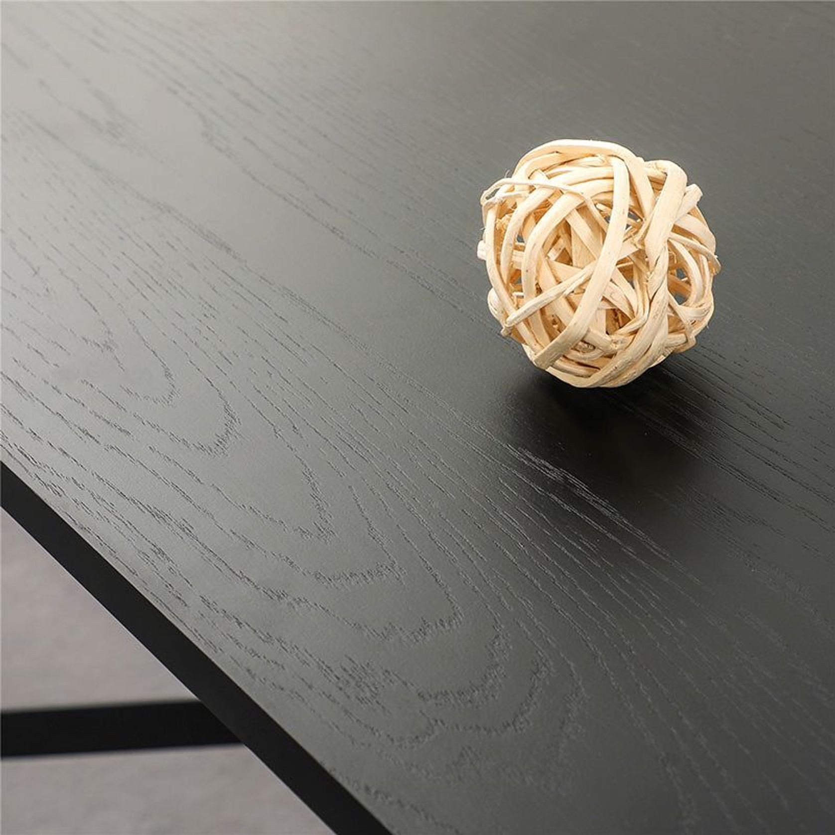 NELLIE Dining Table 150cm - Black & Natural gallery detail image