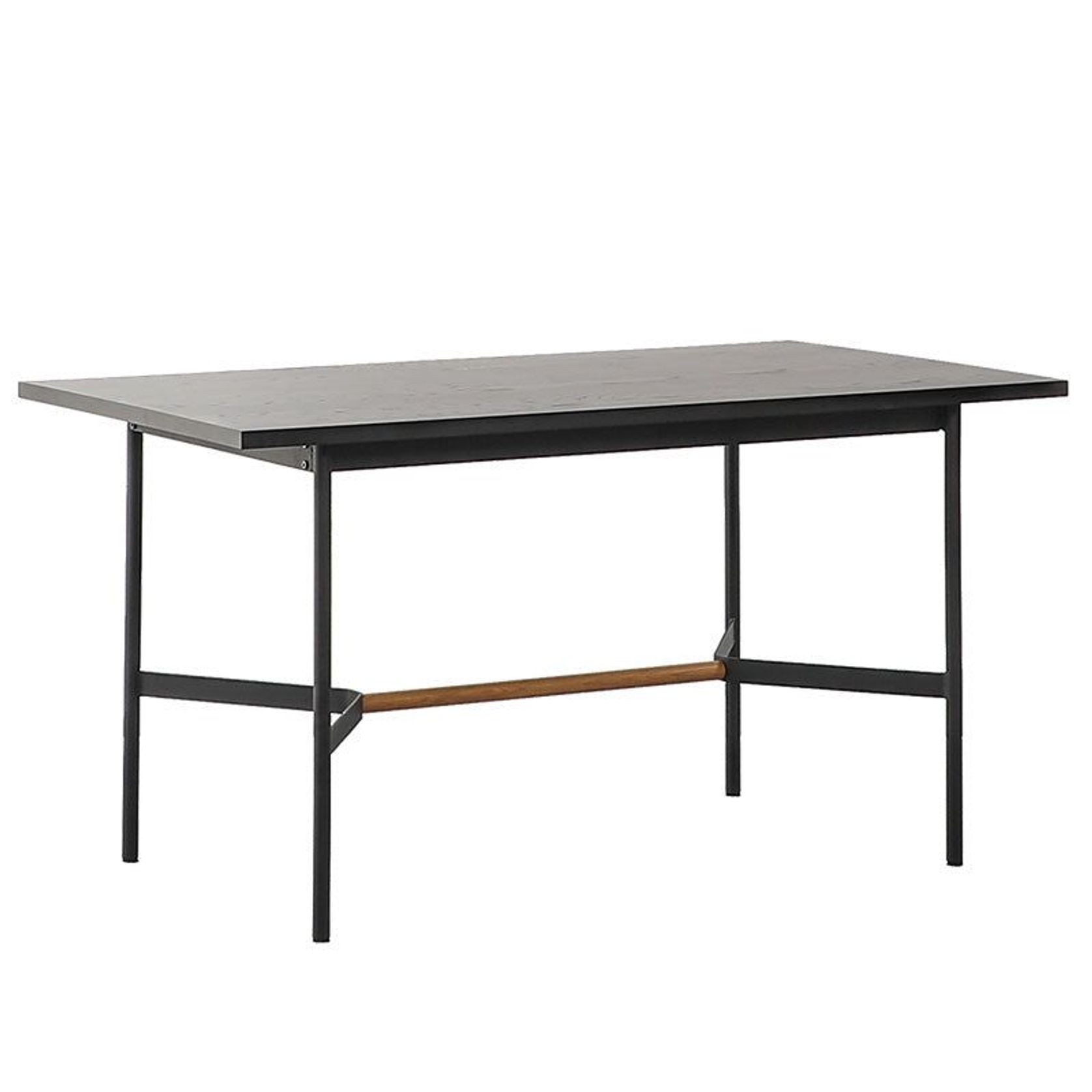NELLIE Dining Table 150cm - Black & Natural gallery detail image