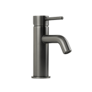 Mira Brushed Gunmetal Short Basin Mixer gallery detail image