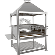 Tagwood BBQ XL Argentine Wood Fire & Charcoal Grill all Stainless Steel | BBQ22SS gallery detail image