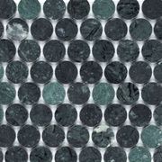 Verde Honed Round Mosaics gallery detail image