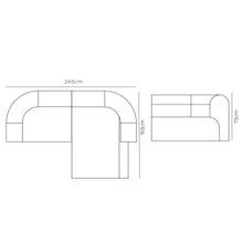 Berg 3 Seater RHF Chaise Sofa gallery detail image