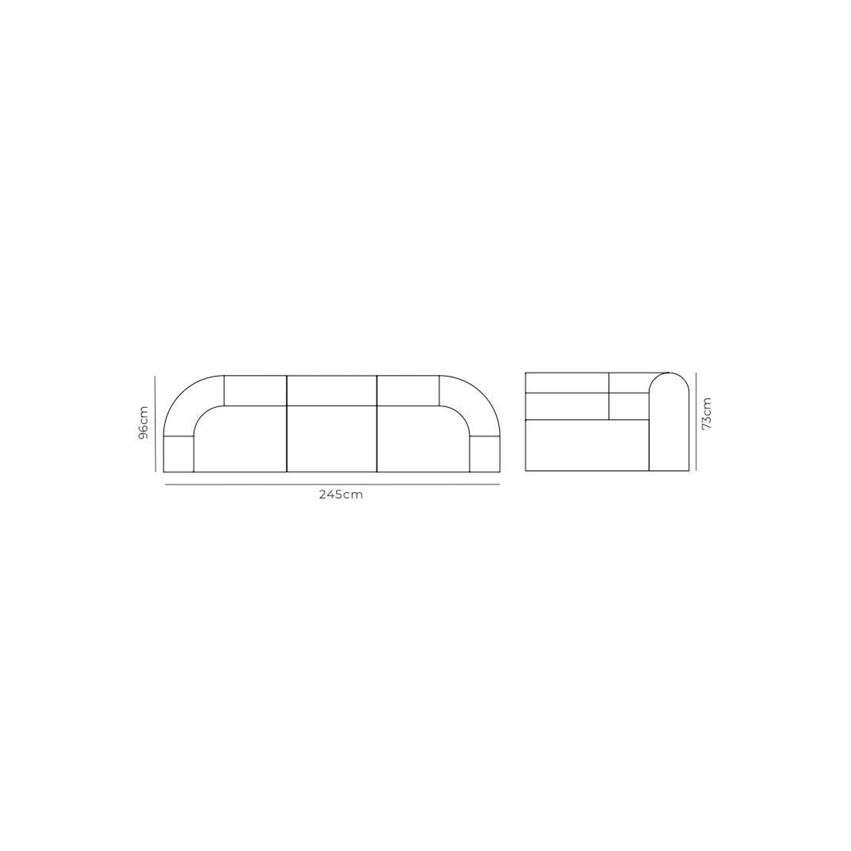 Berg 4 Seater Sofa - Eden Leaf gallery detail image