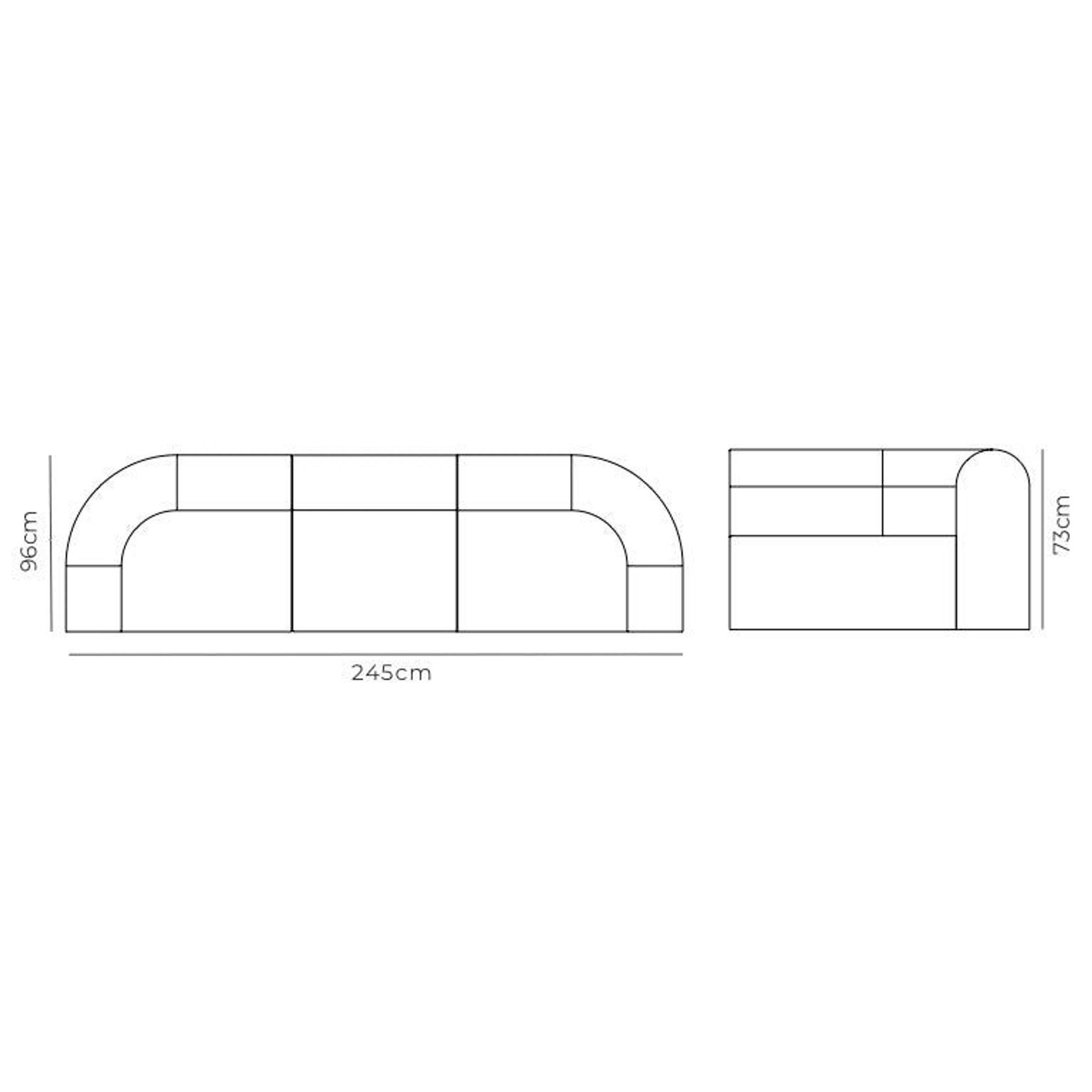 Berg 4 Seater Sofa - Eden Leaf gallery detail image
