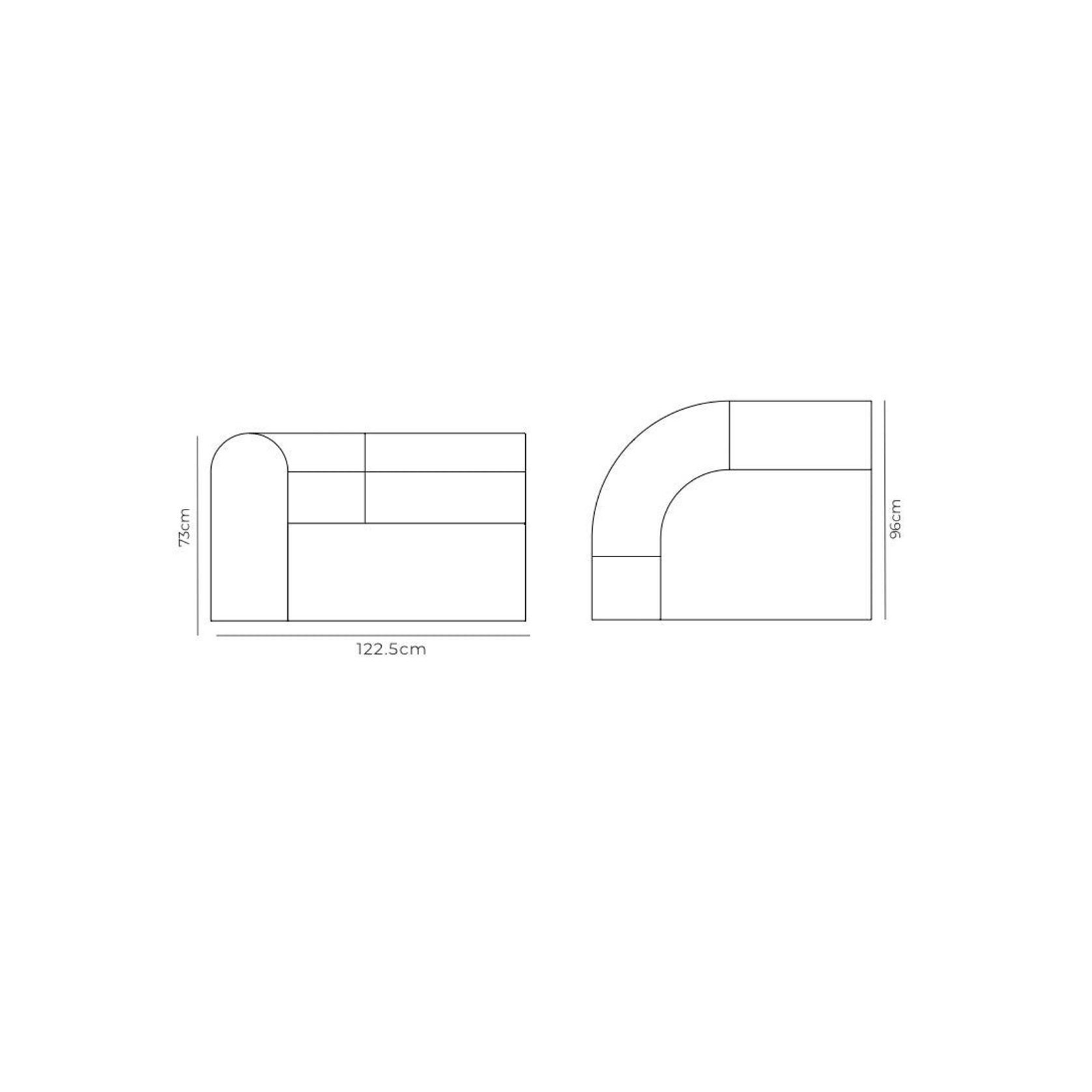 Berg Left Corner Module - Eden Leaf gallery detail image