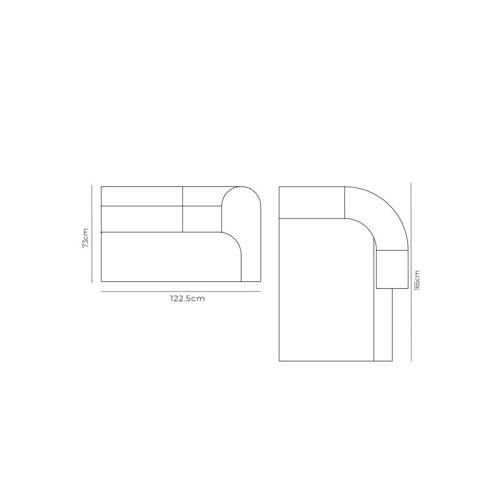 Berg Right Chaise Module - Eden Leaf gallery detail image