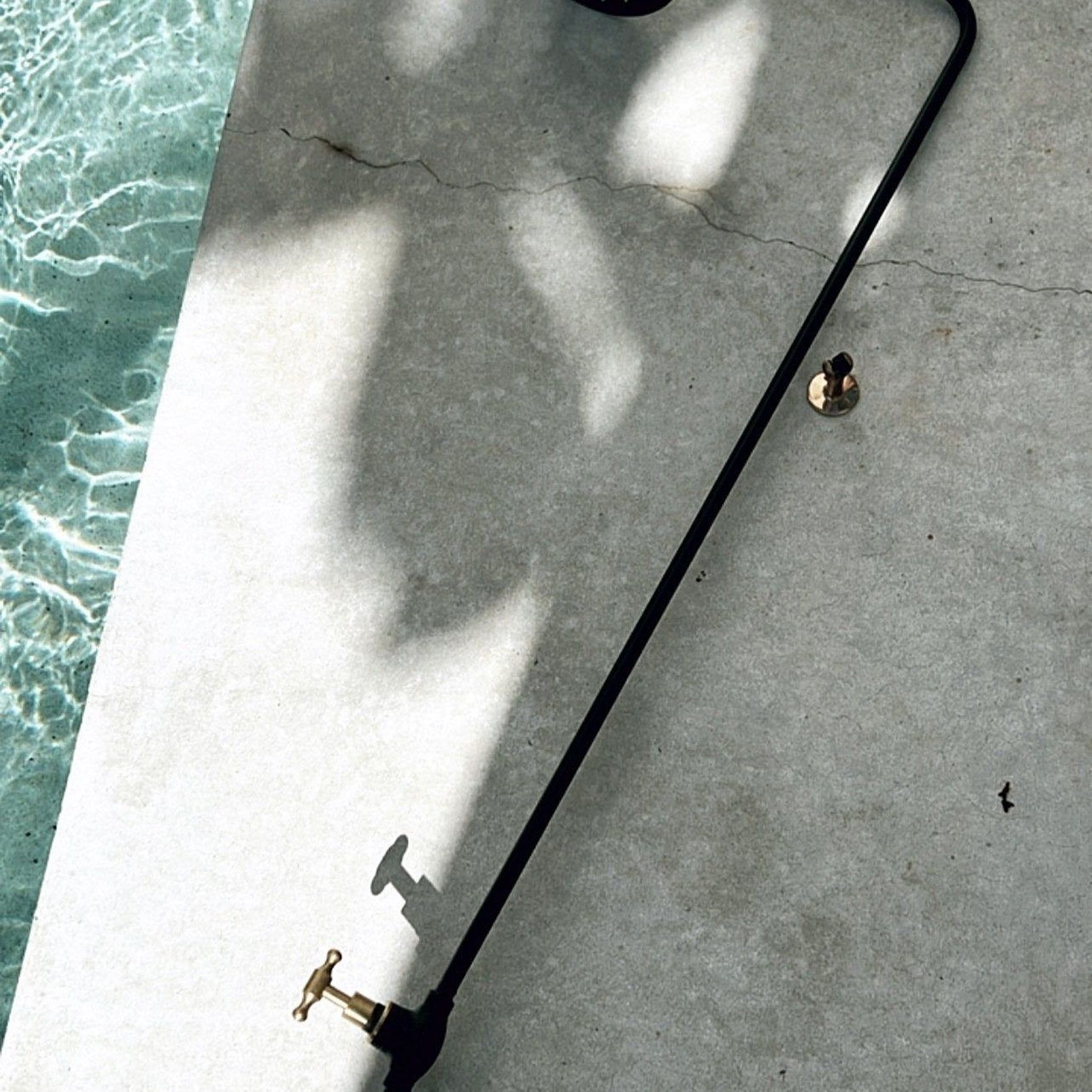 Bondi Wall Mount Outdoor Shower | Cold | Black gallery detail image