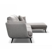 RANNI 3 Seater Sofa With Right Chaise - Warm Grey gallery detail image