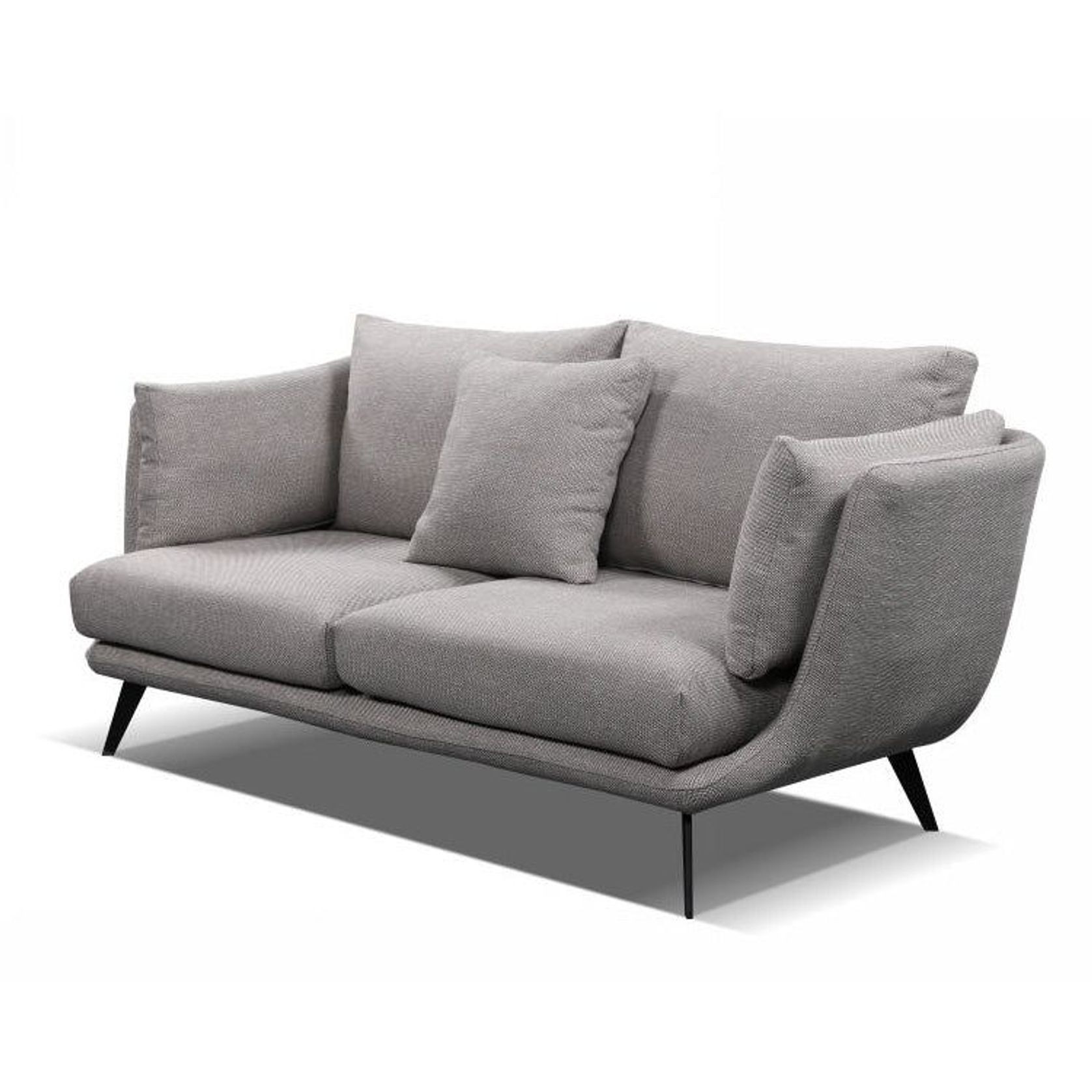 RANNI 3 Seater Sofa - Warm Grey gallery detail image
