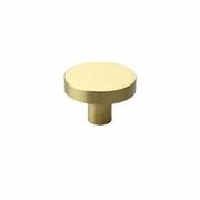 Kitchen button round knobs solid brass gallery detail image