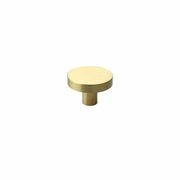 Kitchen button round knobs solid brass gallery detail image