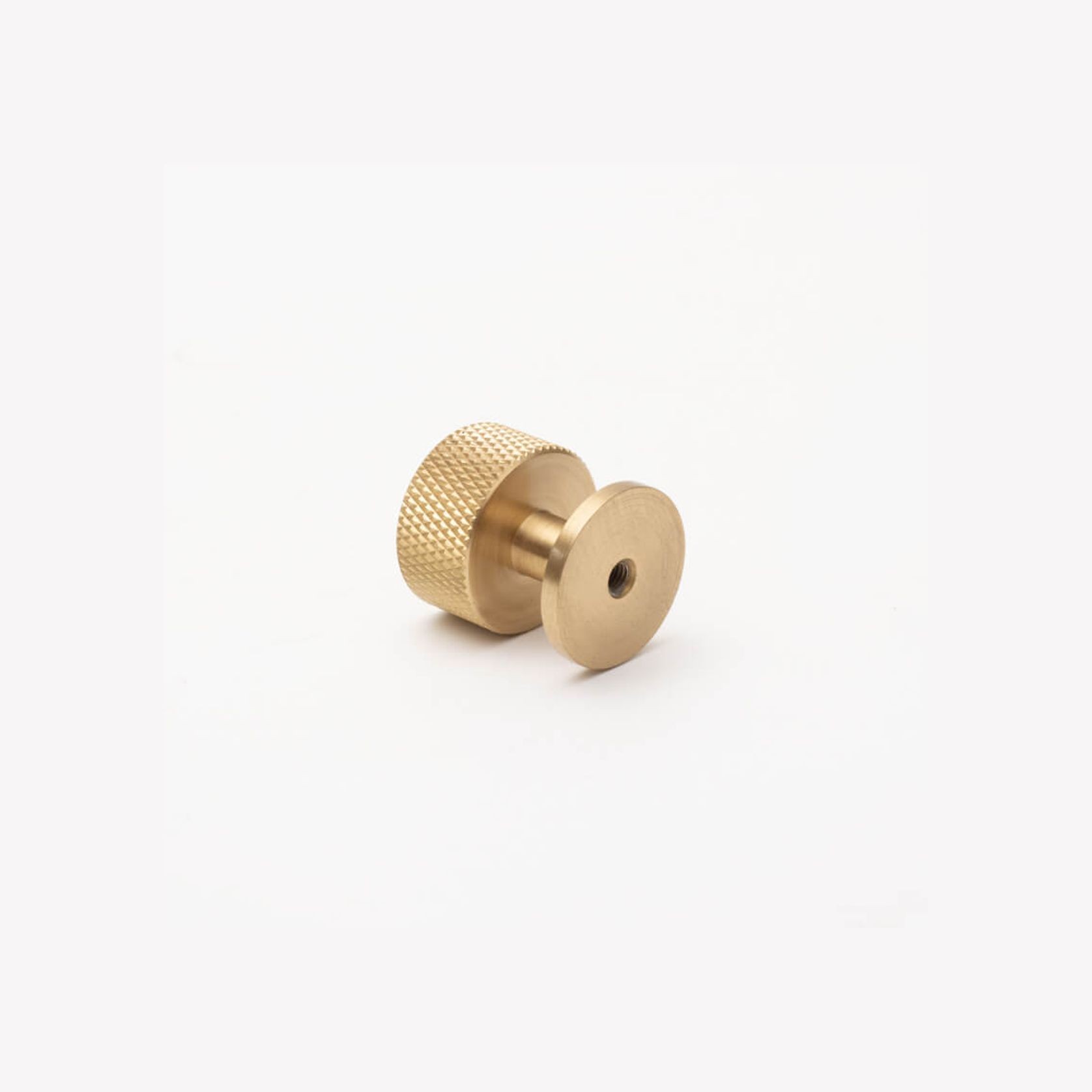 Solid Brass Knurled Kitchen Drawer Knobs gallery detail image