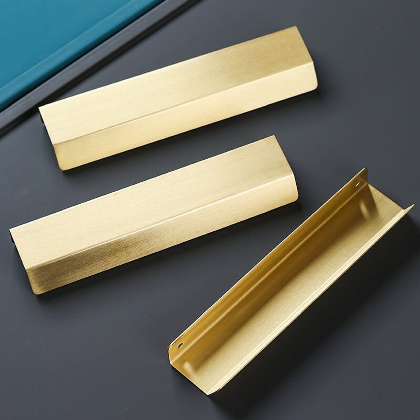 kitchen cabinet lip pull handles brass jervis bay gallery detail image