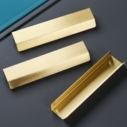 kitchen cabinet lip pull handles brass jervis bay gallery detail image