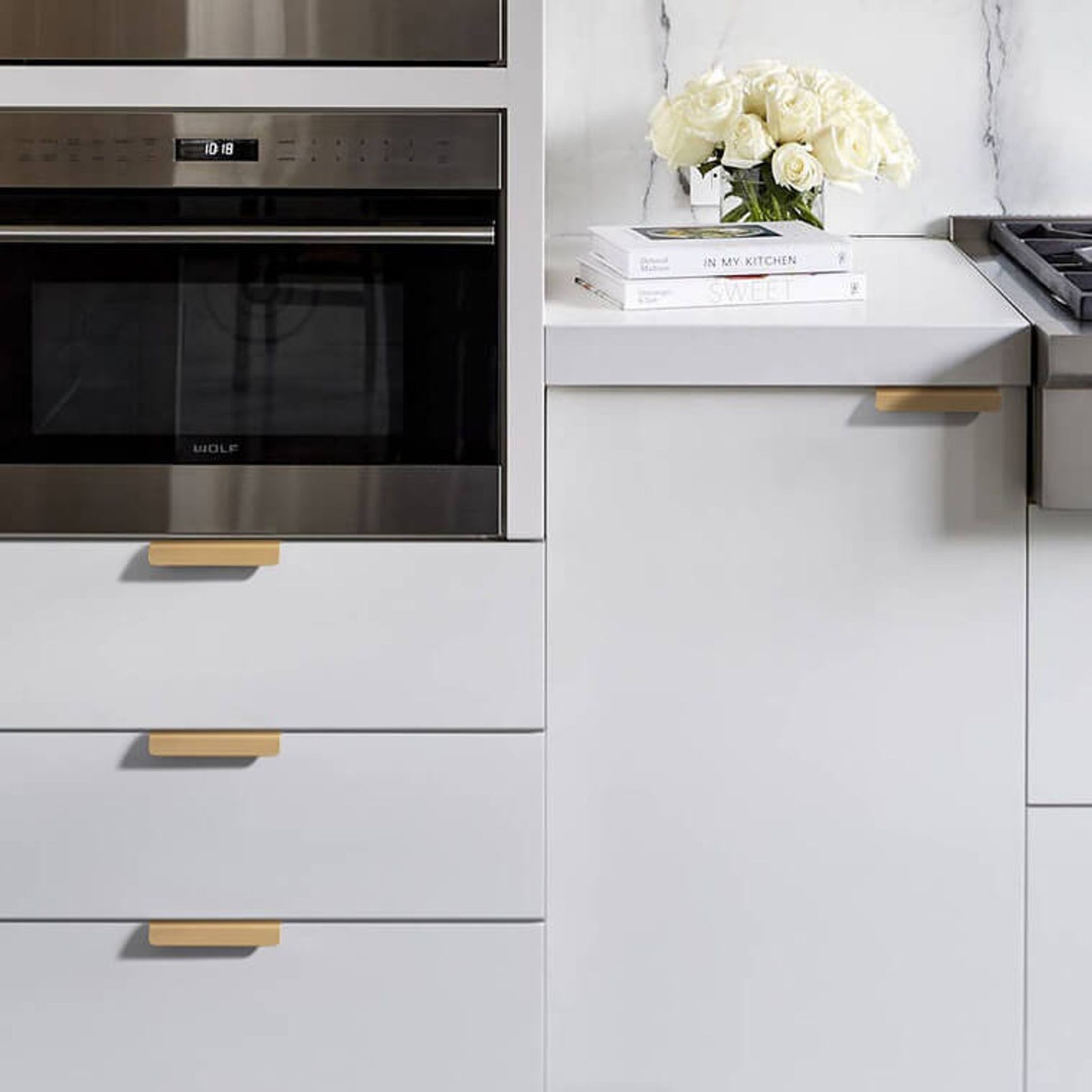 kitchen cabinet lip pull handles brass jervis bay gallery detail image