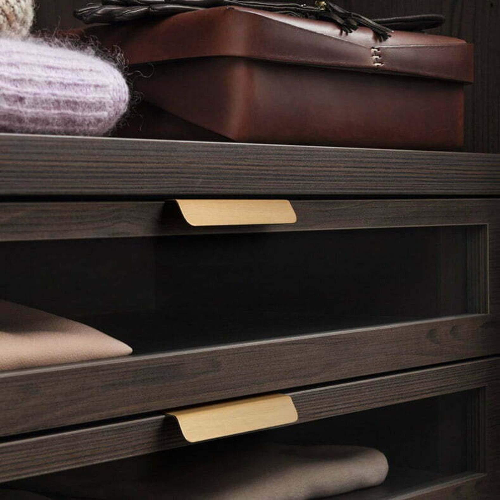 kitchen cabinet lip pull handles brass jervis bay gallery detail image