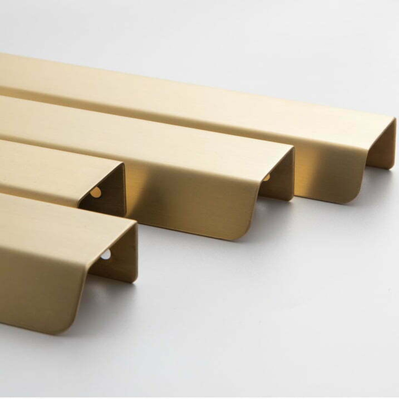 kitchen cabinet lip pull handles brass jervis bay gallery detail image