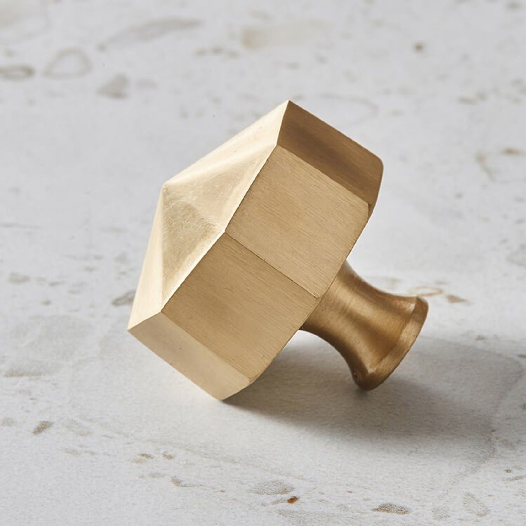 Kitchen knobs Octagon solid brass gallery detail image