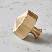 Kitchen knobs Octagon solid brass gallery detail image