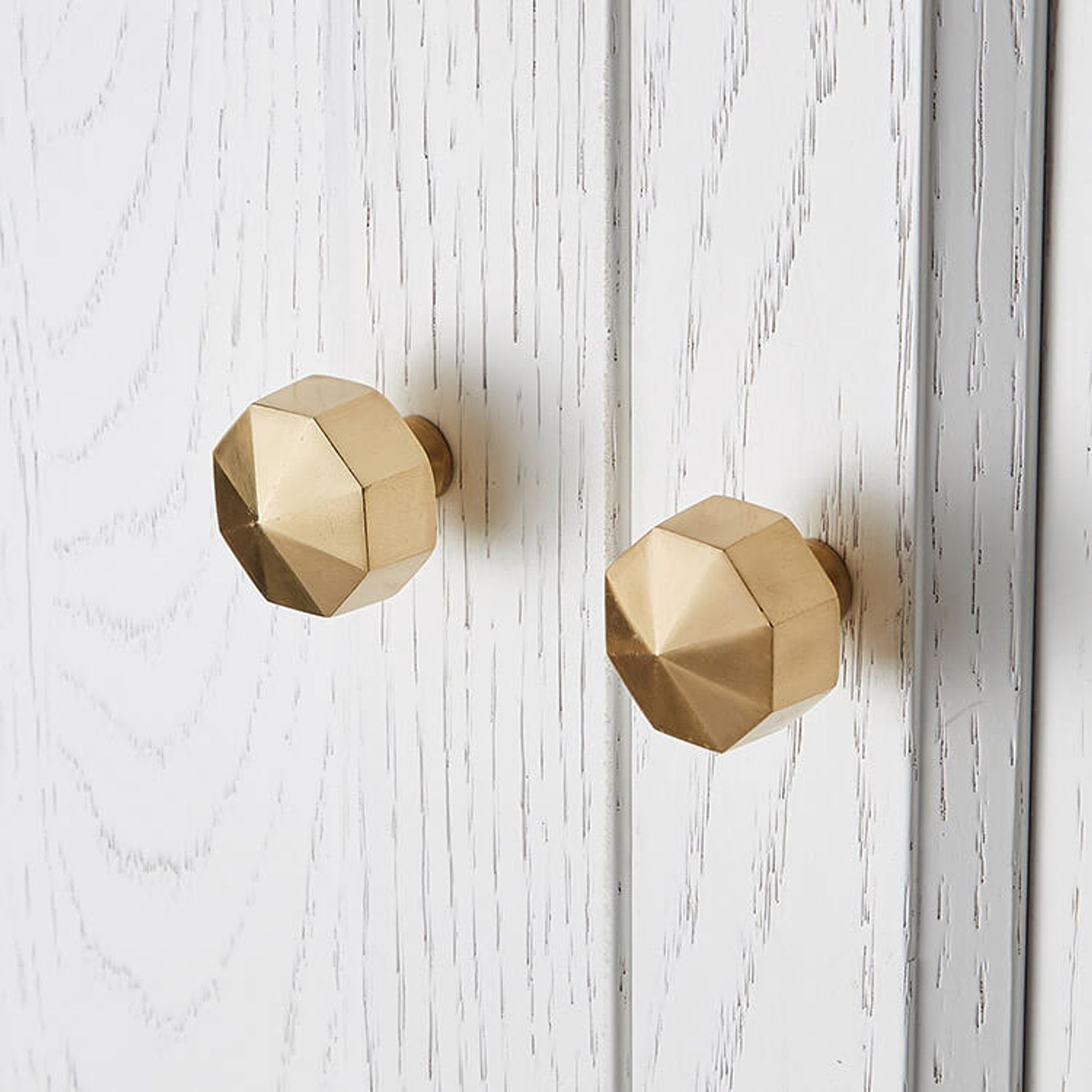 Kitchen knobs Octagon solid brass gallery detail image