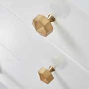 Kitchen knobs Octagon solid brass gallery detail image