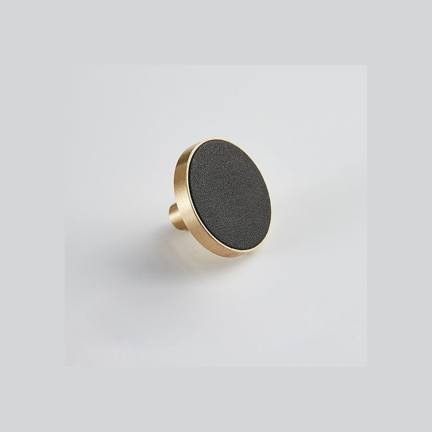 Leather Drawer handles solid brass gallery detail image