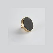 Leather Drawer handles solid brass gallery detail image