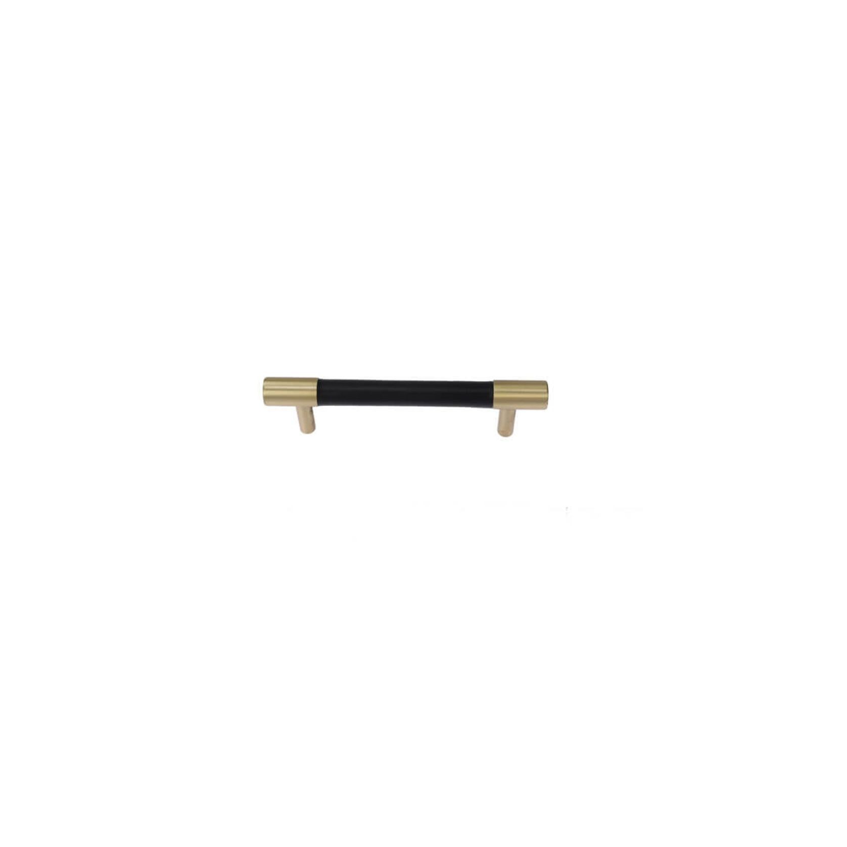 Leather Drawer handles solid brass gallery detail image