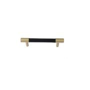 Leather Drawer handles solid brass gallery detail image