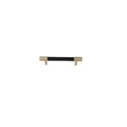 Leather Drawer handles solid brass gallery detail image