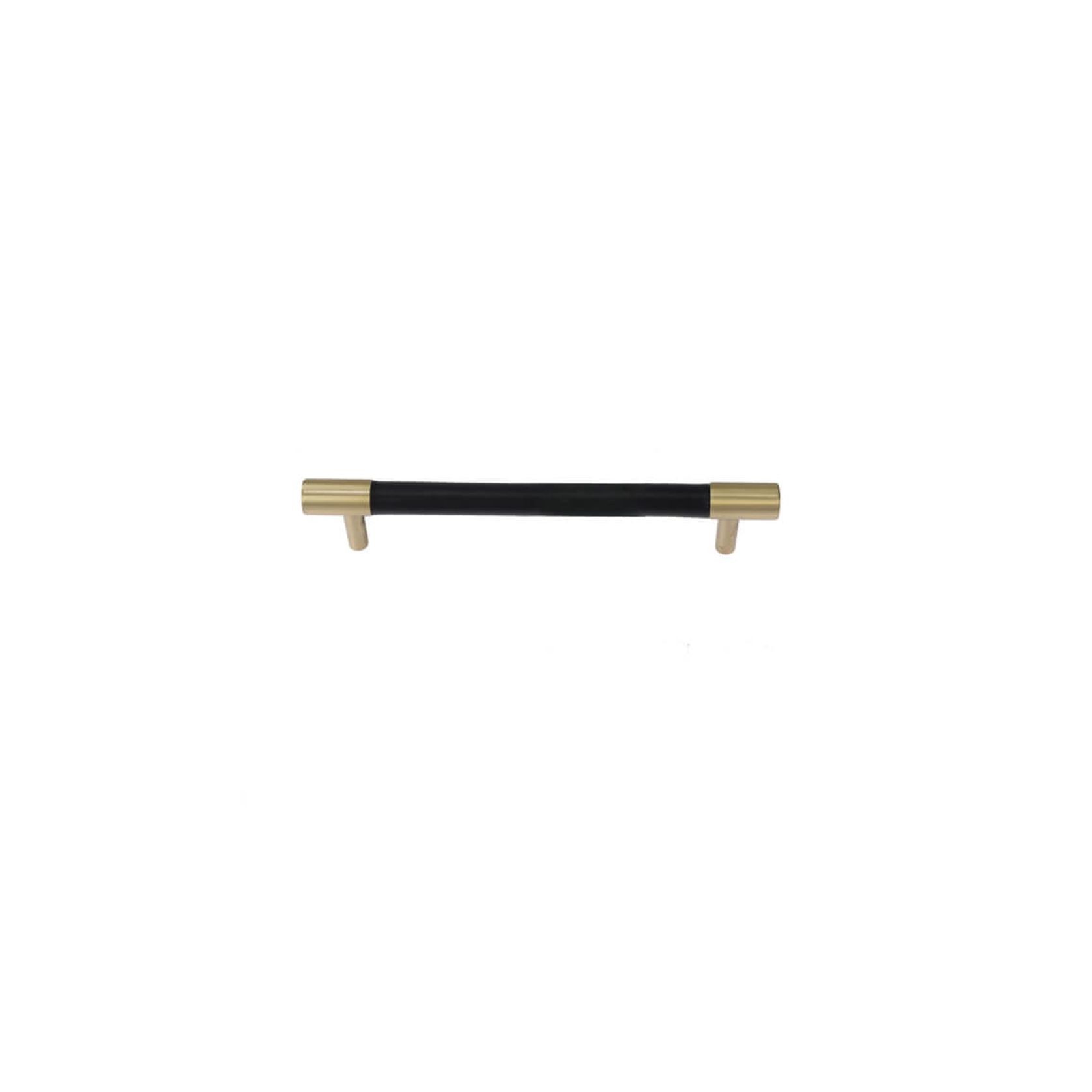 Leather Drawer handles solid brass gallery detail image
