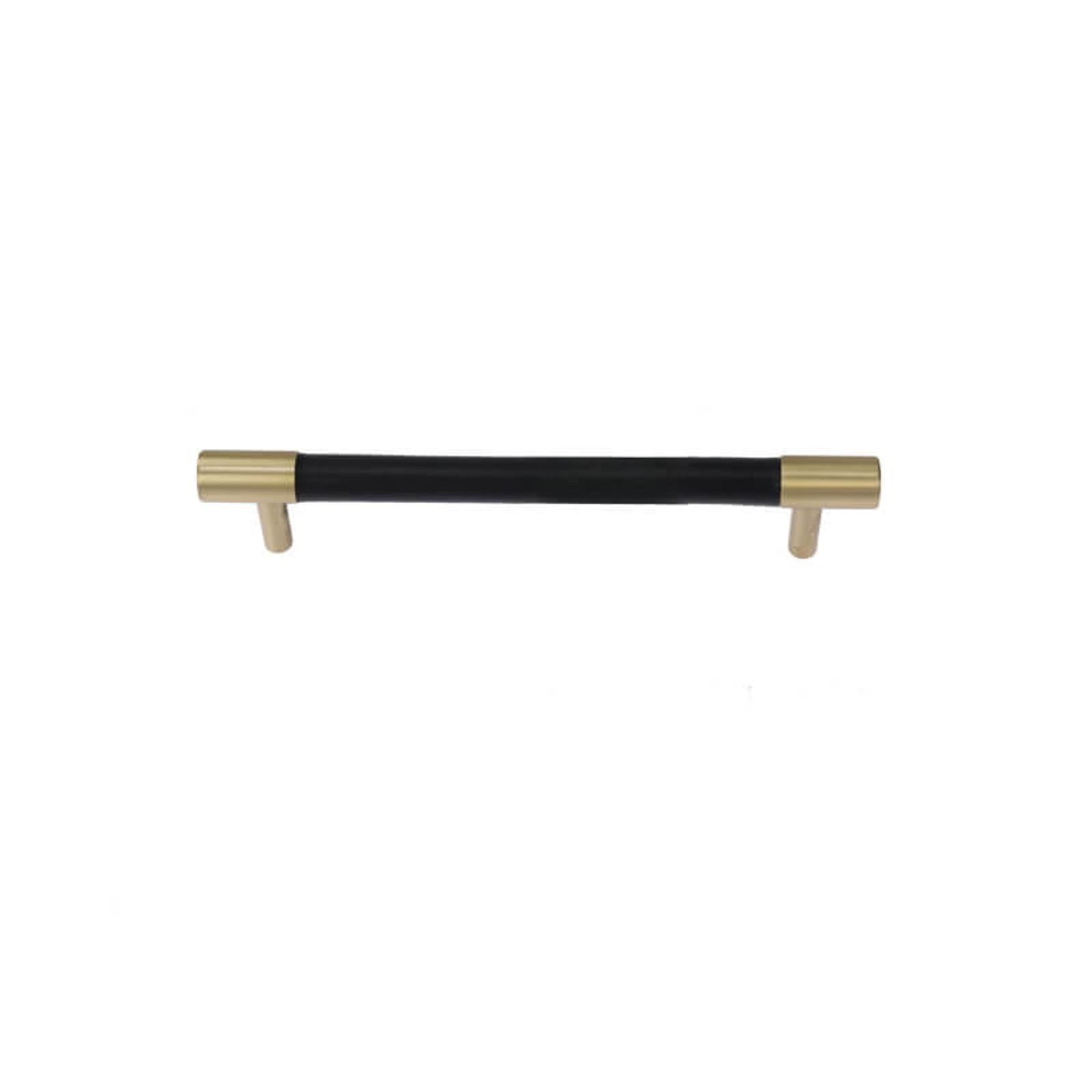 Leather Drawer handles solid brass gallery detail image
