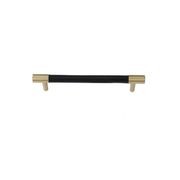 Leather Drawer handles solid brass gallery detail image